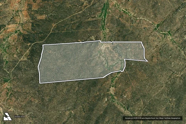 Imagem de satélite de FAZENDA CAPIM - Parte 1 em São João do Tigre - PB