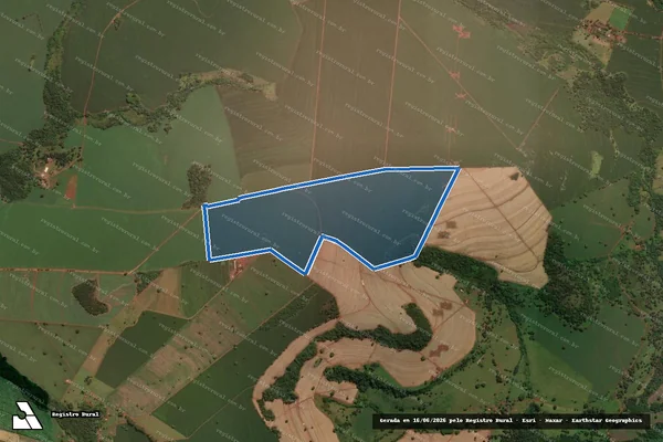 Imagem de satélite de FAZENDA SANTA BARBARA - Matrícula 1318 em Conquista - MG