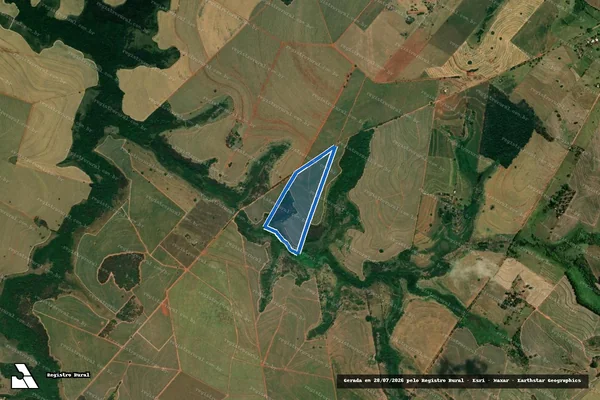 Imagem de satélite de SÍTIO CORREGO DA PEDRA II - Matr. 9.496 - Gleba B em Birigui - SP