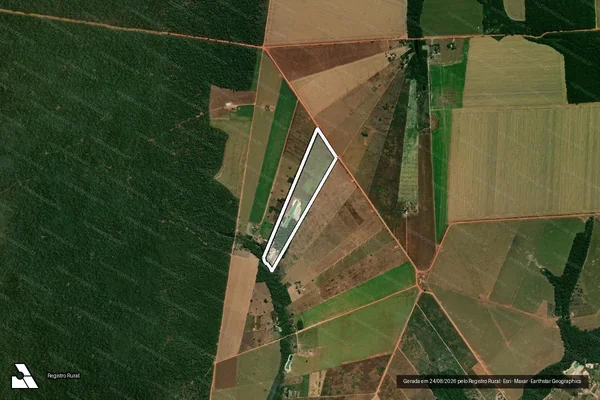 Imagem de satélite de PROJETO DE ASSENTAMENTO SANTO ANTONIO II Lote 13 / Parte 1