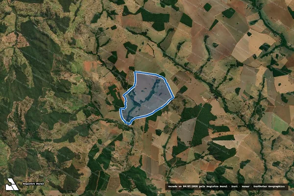 Imagem de satélite de FAZENDA REGALADO - 001 em Santa Cruz de Goiás - GO