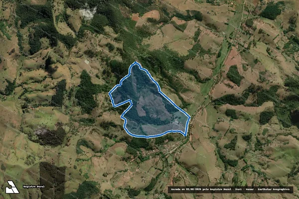 Imagem de satélite de Fazenda Santa Carla - Parte 1 em Brazópolis - MG