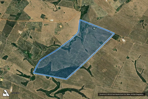 Imagem de satélite de FAZENDA TABUA - Parte 1 em Carira - SE