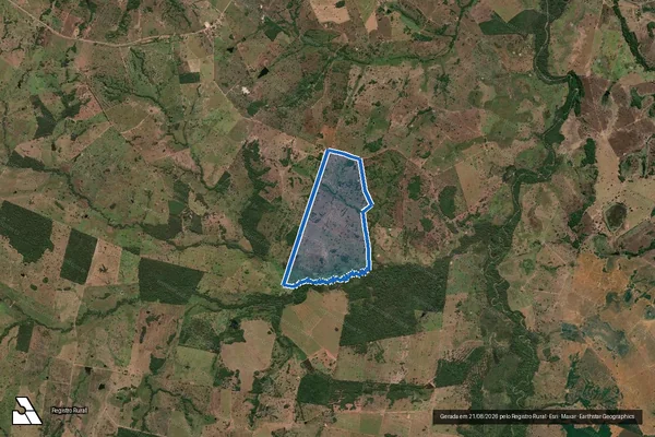 Imagem de satélite de Fazenda Macaubá II - Parte 1 em Porangatu - GO