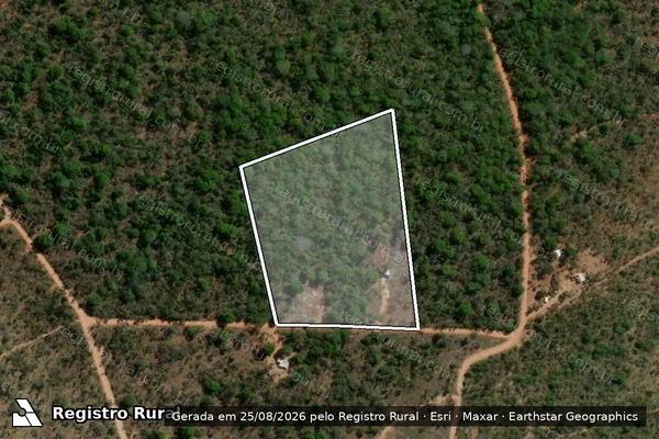 Imagem de satélite de Fazenda Bela Vista - Gleba 177 em Três Marias - MG