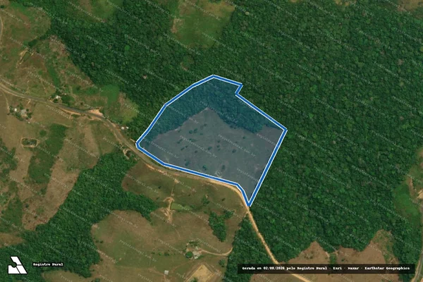 Imagem de satélite de Lote 07, Gleba Remanso - Sitio Santa Helena - Lote 07A em Cruzeiro do Sul - AC
