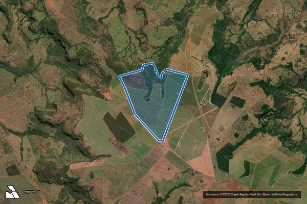 Imagem de satélite de FAZENDA SAMAMBAIA - Parte 1 em Cachoeira Alta - GO