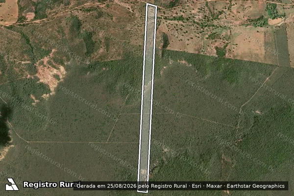 Imagem de satélite de FAZENDA SÃO PEDRO - LOTE 12 em Quijingue - BA