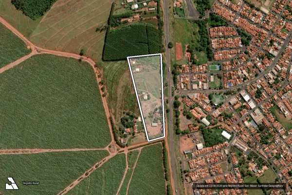 Imagem de satélite de Chácara Boa Vista - Parcela 01 em Nova Granada - SP