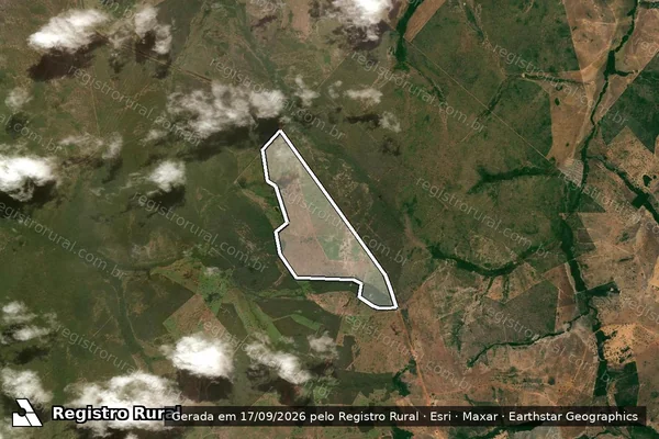 Imagem de satélite de FAZENDA KATRINA - 001 em Sandolândia - TO
