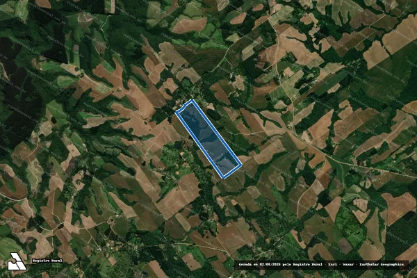 Imagem de satélite de SITIO SÃO JOÃO - Parcela 1 em Prudentópolis - PR