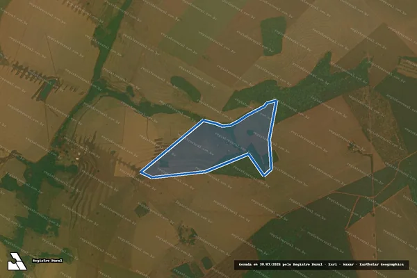 Imagem de satélite de FAZENDA SOL NASCENTE - FAZ SOL NASCENTE em Bandeirantes - MS