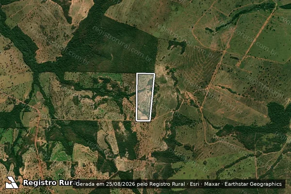 Imagem de satélite de PROJETO DE ASSENTAMENTO SÃO MANOEL - Lote 147 em Anastácio - MS