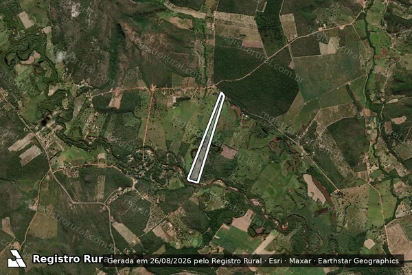 Imagem de satélite de FAZENDA TEIÚ VEREDA DA ROÇA - GLEBA "A" em Rio Pardo de Minas - MG