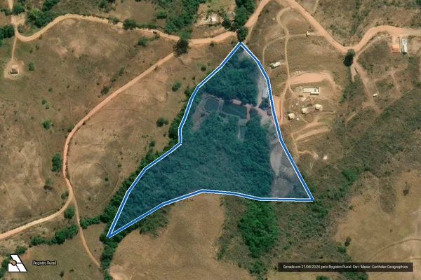 Imagem de satélite de Fazenda Boa Nova - Gleba VIII em Santana do Garambéu - MG