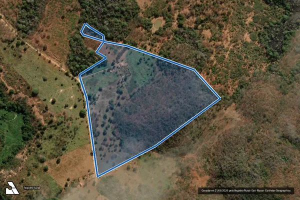 Imagem de satélite de Fazenda Barreiro Grande da antiga Fazenda Morro Preto - Gleba 01 em São João da Ponte - MG