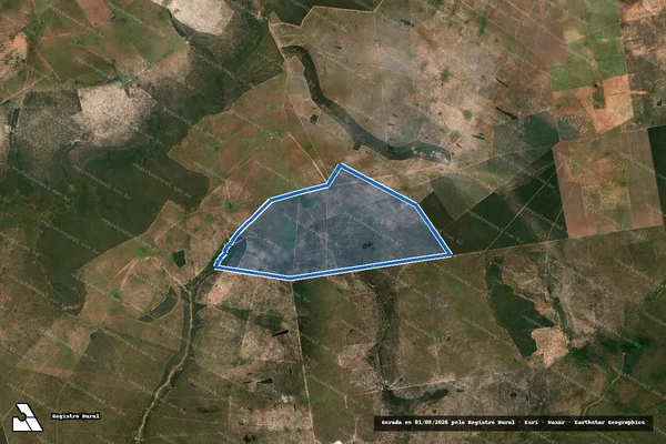Imagem de satélite de Fazenda Pássaro Preto - Área Remanescente em Sonora - MS