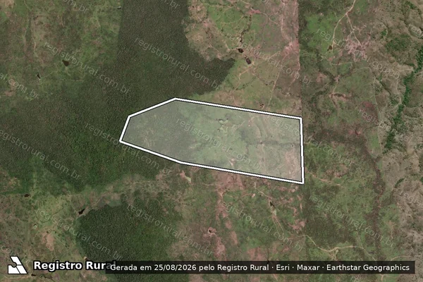 Imagem de satélite de Fazenda Teimoza - Parte 1 em Pau Brasil - BA