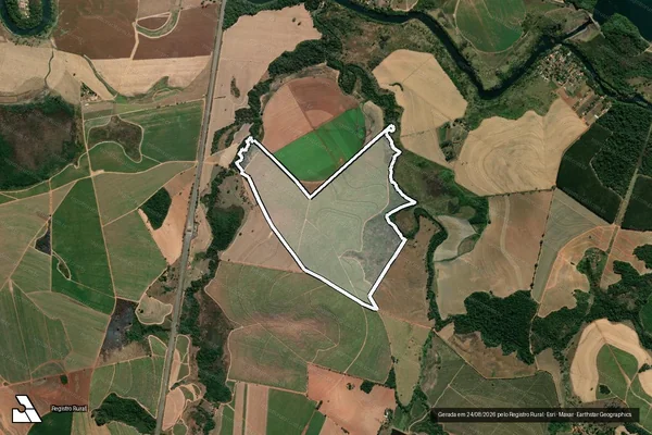 Imagem de satélite de Fazenda São João da Mata ? Gleba J,K - Gleba J em Casa Branca - SP