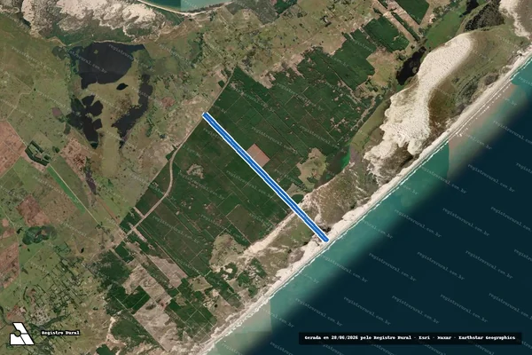 Imagem de satélite de Horto Florestal HF-14 A XVII - Parcela única em São José do Norte - RS