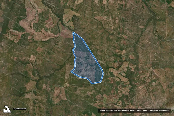 Imagem de satélite de FAZENDA JERUSALEM em Natividade - TO