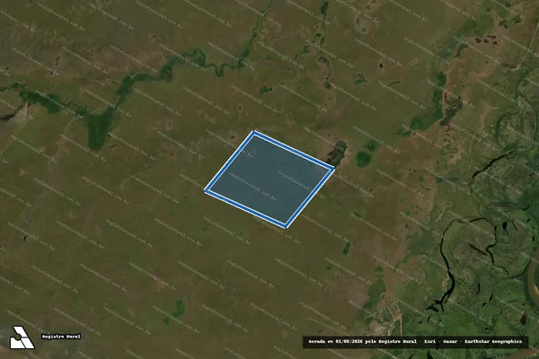 Imagem de satélite de Fazenda Lago Azul - Mat. 10053 em Ribeirão Cascalheira - MT