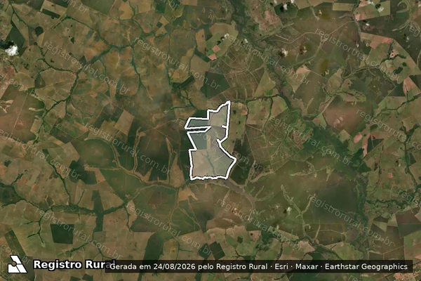 Imagem de satélite de Estância Três Poderes / Gleba A em Três Lagoas - MS