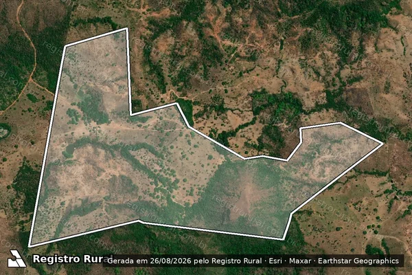 Imagem de satélite de LOTE 197 - GLEBA BEM ESTAR/BEM ESTAR - FAZ. CRIMÉIA - Parte 1 em Babaçulândia - TO