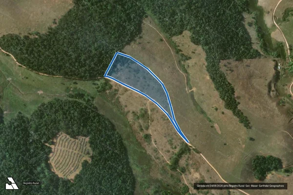 Imagem de satélite de Fazenda Marcolinos ou Caiana - Gleba 1 em São João Nepomuceno - MG