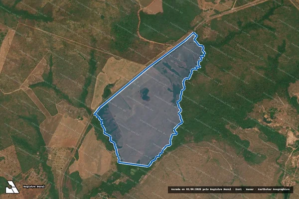 Imagem de satélite de FAZENDA AGROPECUÁRIA POTIGUÁ I - 001 em Chapada da Natividade - TO