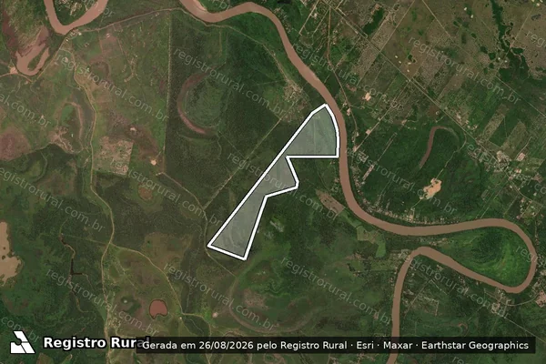 Imagem de satélite de FAZENDA MARAVILHA / Parte 1 em Santo Antônio do Leverger - MT