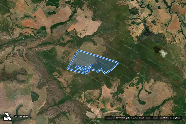 Imagem de satélite de FAZENDA VIVENDA VO BRASIL I - GLEBA 2 em Piranhas - GO