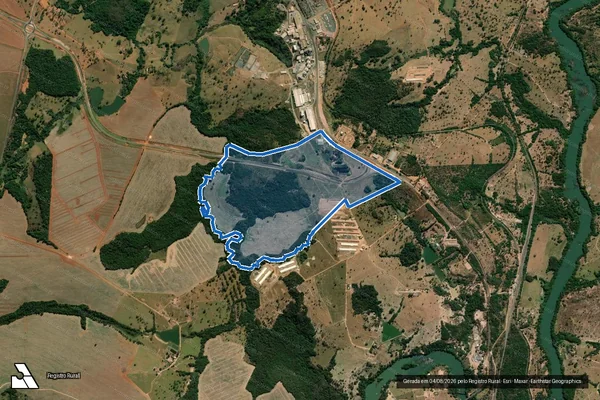 Imagem de satélite de Fazenda Boa Vista do Corumbá - Parte 1 em Pires do Rio - GO