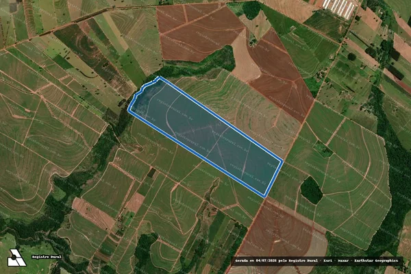 Imagem de satélite de ESTANCIA NOSSA SENHORA APARECIDA - LOTE RURAL SOB N° 23-A-1 em Rondon - PR