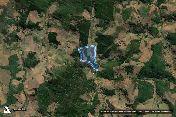 Imagem de satélite de FAZENDA POMPEU - - em Peçanha - MG