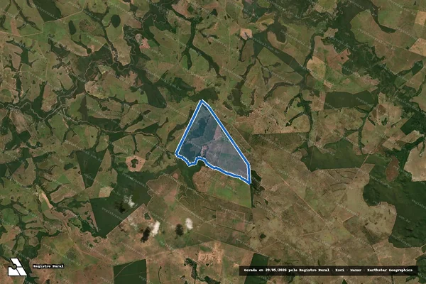 Imagem de satélite de Fazenda Agua Vermelha em Costa Rica - MS