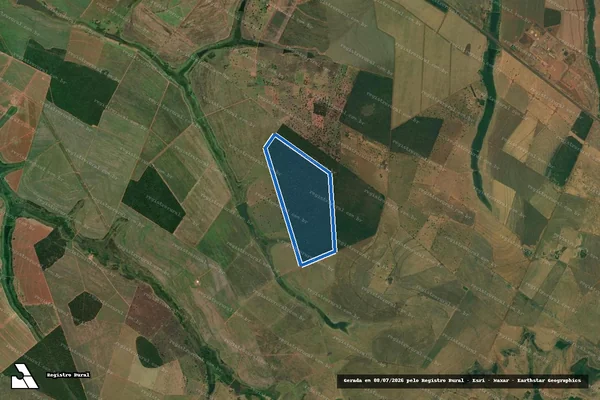 Imagem de satélite de FAZENDA PORTO FELIZ - PARTE 2 em Santa Vitória - MG