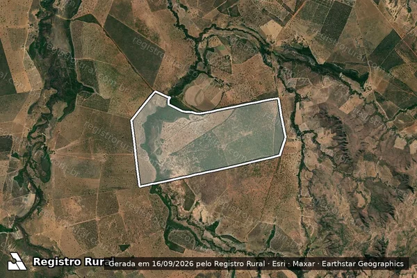 Imagem de satélite de FAZENDA CANA BRAVA E ALDEIA - 001 em João Pinheiro - MG