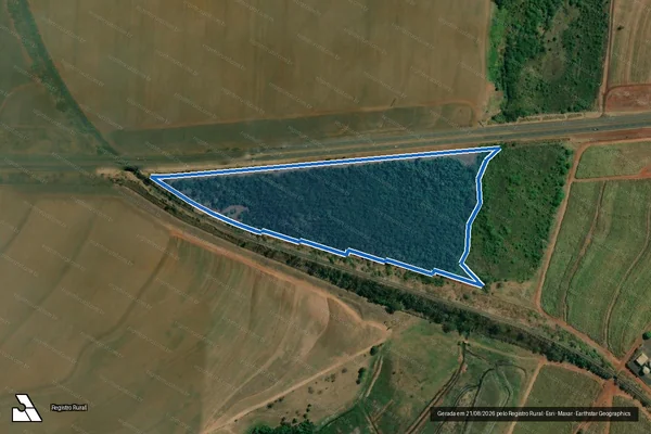 Imagem de satélite de Fazenda Santa Maria - Gleba 4 em Ribeirão Preto - SP