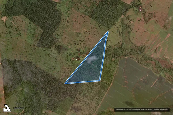 Imagem de satélite de P.A CENTRO DA MATA - LOTE 45 - Parte 1 em Conceição do Araguaia - PA