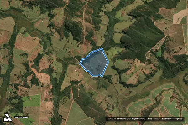 Imagem de satélite de Lote 33 - Projeto de Assentamento Irmã Doroty - Parte 1 em Veríssimo - MG