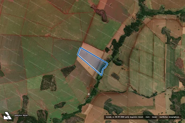 Imagem de satélite de Fazenda Pombas - Gleba 02 em Vicentinópolis - GO