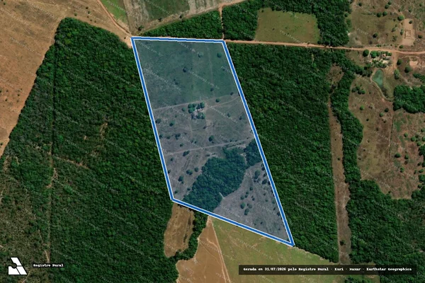 Imagem de satélite de FAZENDA SANTA ROSA - Parte B em Dueré - TO