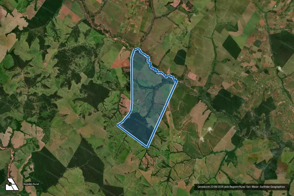 Imagem de satélite de FAZENDA MUNDO NOVO - PARTE C-2 - 001 em Tacuru - MS