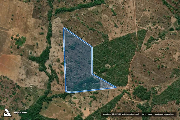Imagem de satélite de FAZENDA TAQUARI OU BAUNILHA - GLEBA 02 em Uirapuru - GO