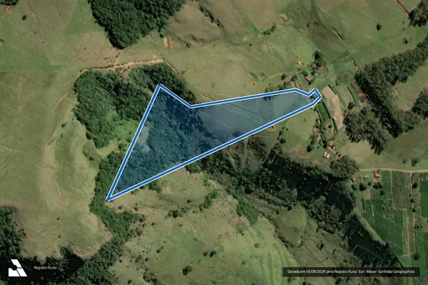 Imagem de satélite de SÍTIO SANTA LUZIA - 001 em Ribeirão Claro - PR