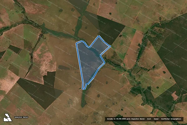Imagem de satélite de FAZENDA BREJÃO - ÁREA DESMEMBRADA 1 em Camapuã - MS