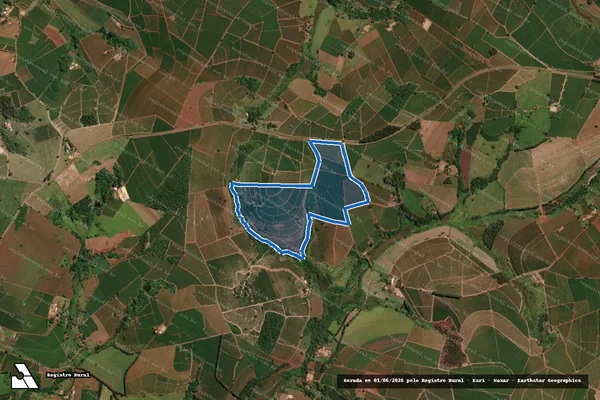 Imagem de satélite de FAZENDA CATINGUEIRO - ÁREA TOTAL em Itamogi - MG