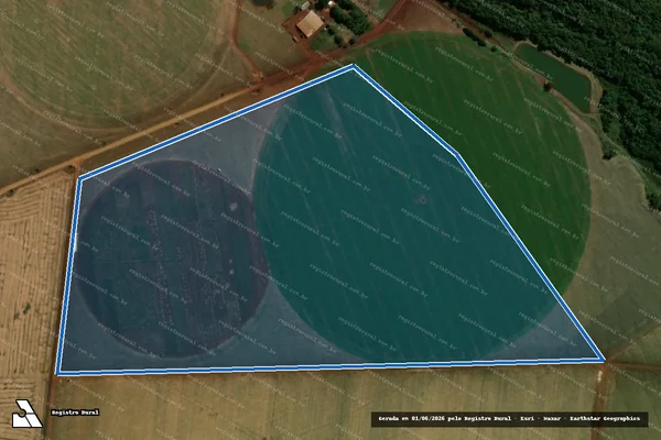Imagem de satélite de Fazenda Campo Alegre - Parcela 1 em Paraúna - GO