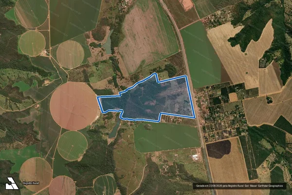 Imagem de satélite de FAZENDA RELVAN - GLEBA A - 001 em Luziânia - GO